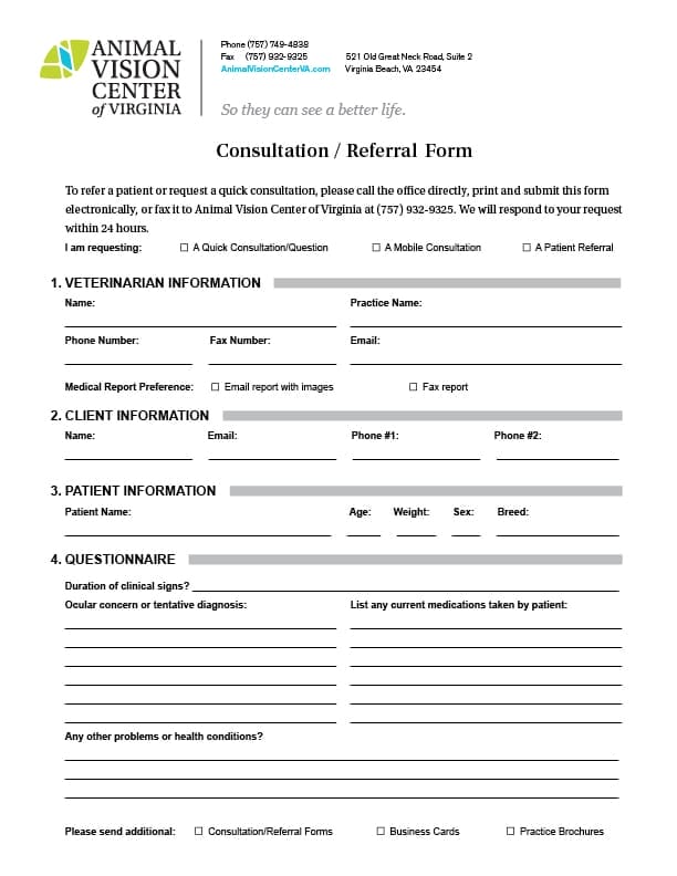 Consultation and Referral Form