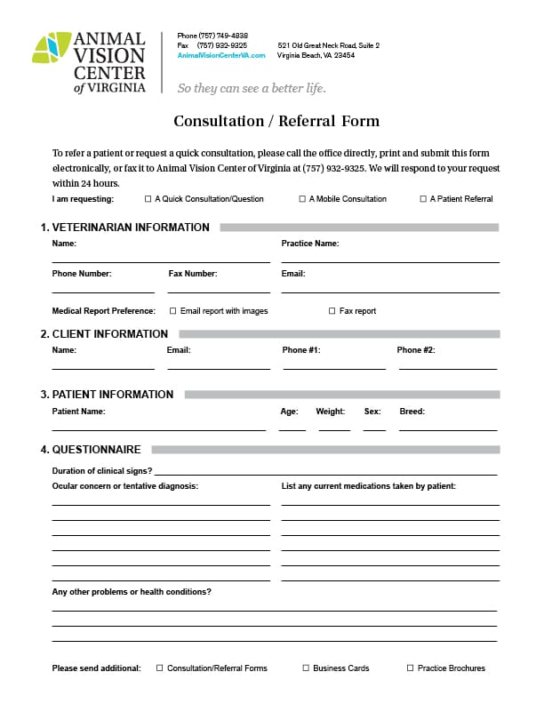 Consultation and Referral Form