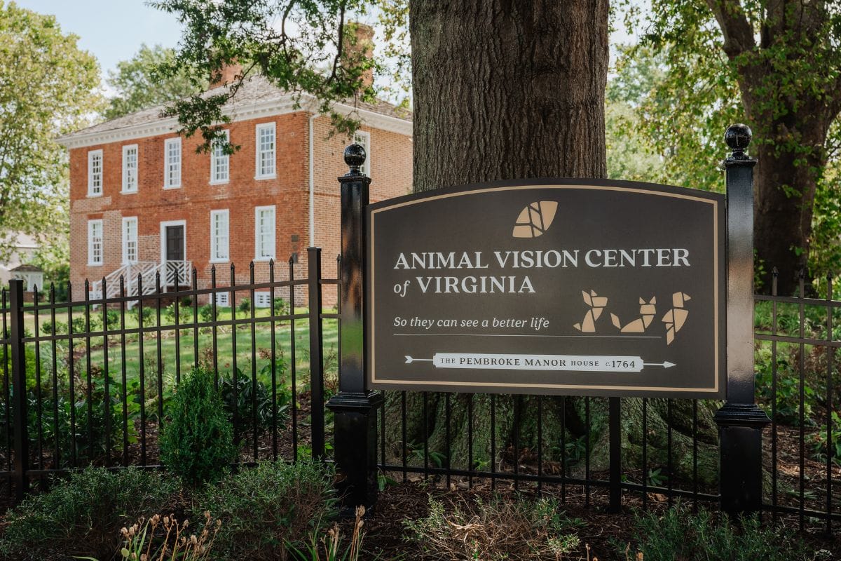 Entrance to Animal Vision Center of Virginia's Pembroke Manor House location in Virginia Beach, VA.